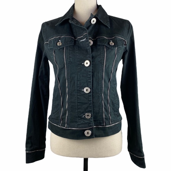 Moschino Jackets & Blazers - Moschino EUC Jeans Cotton Jacket Zipper Detail SM